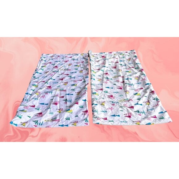 Modern Southern Home Christmas Tree Pillowcases King White 19 in W 38 in… - Picture 4 of 12